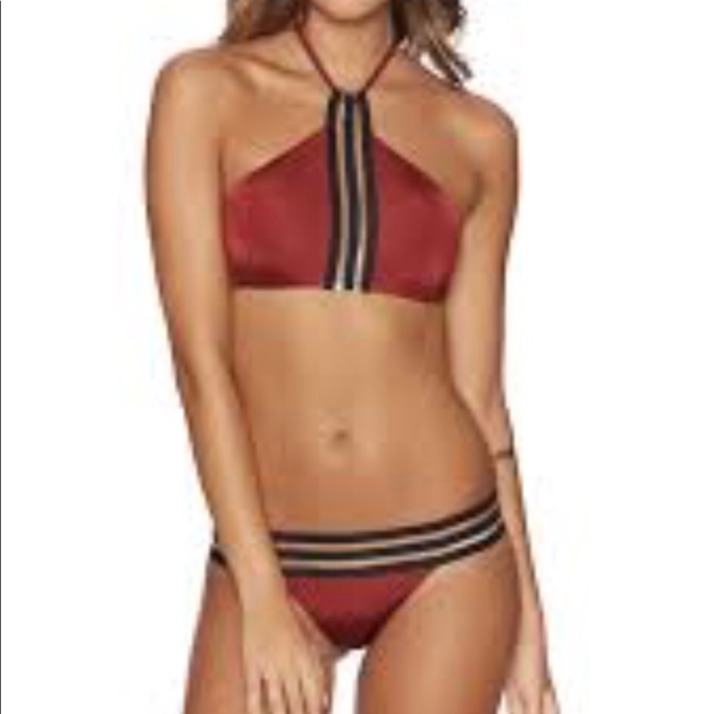 NWT Beach bunny sheer addiction halter Top ONLY